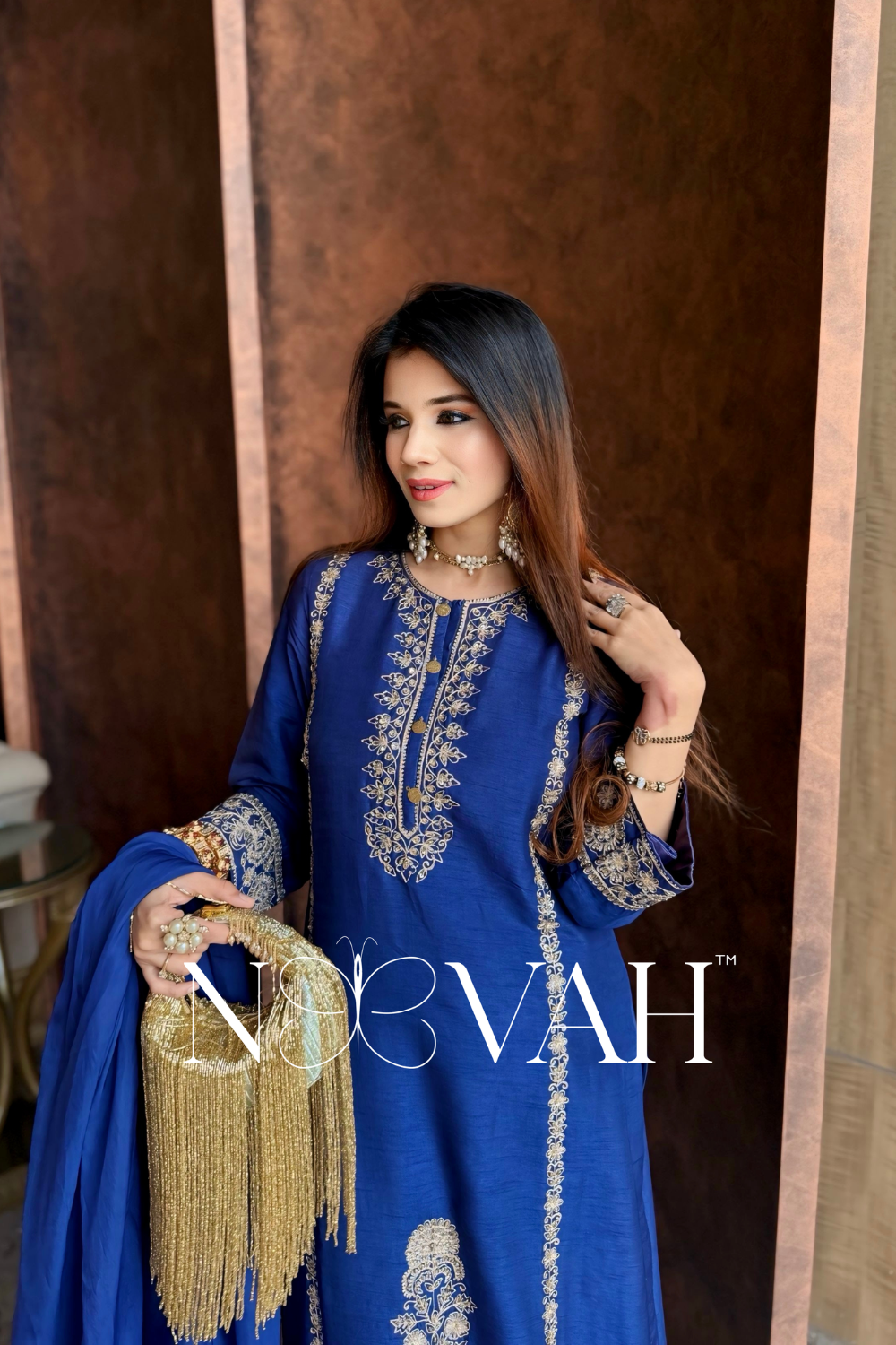 Pure 3 pc suit with dupatta all embriodered