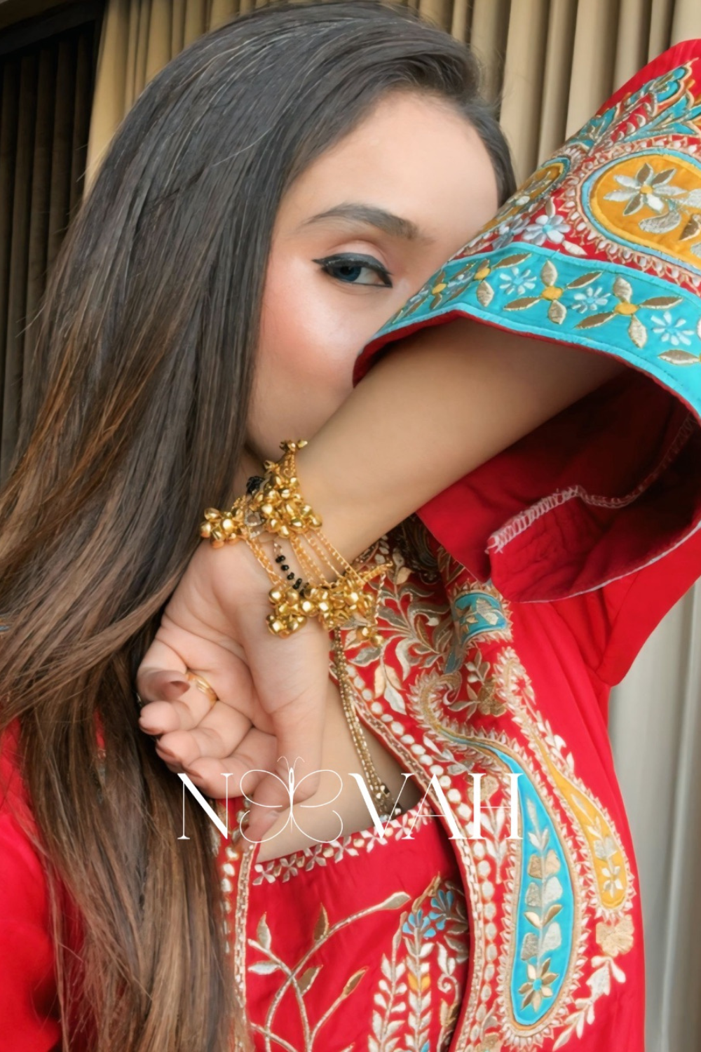 Pure silk 4 pc embriodery suit