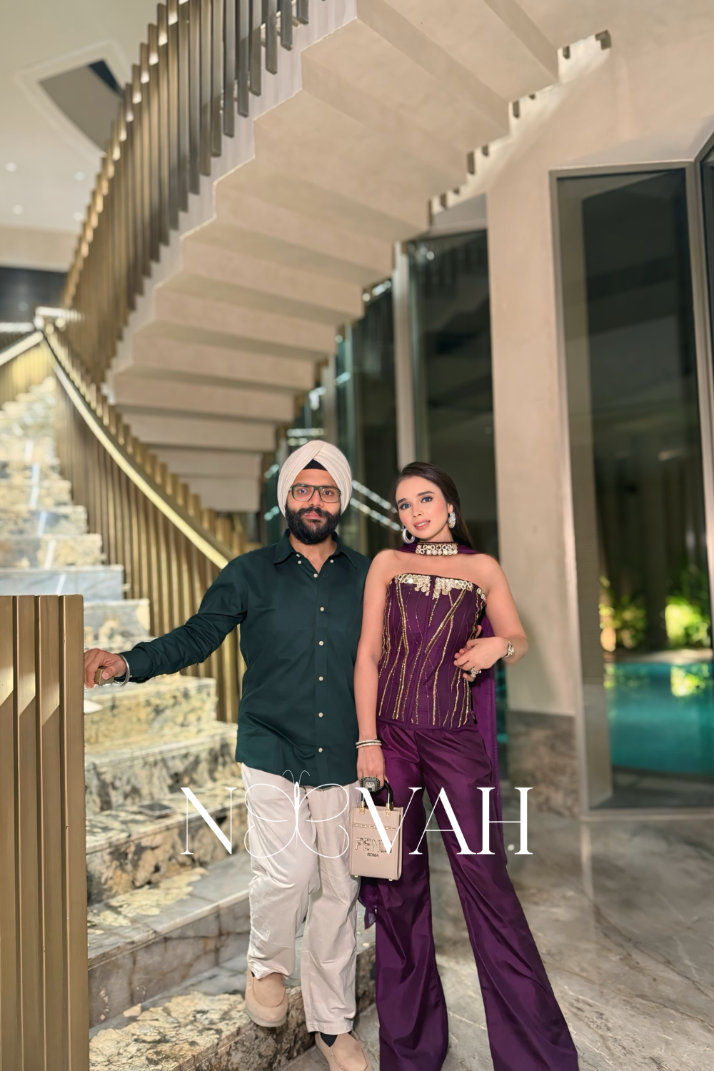 Pure silk cordset with Scandinavian scarf hand embriodered