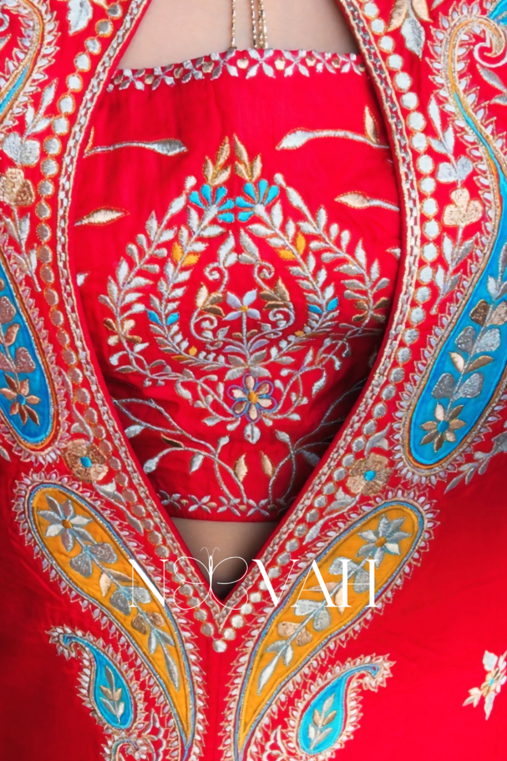 Pure silk 4 pc embriodery suit