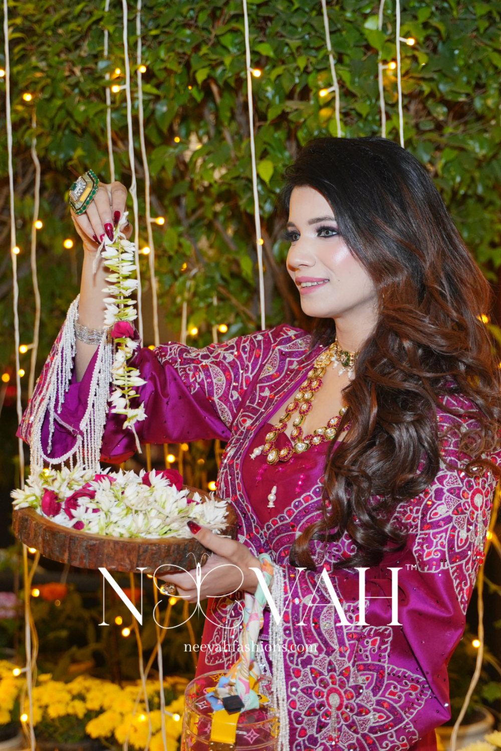 Silk kaaftaan embroidery