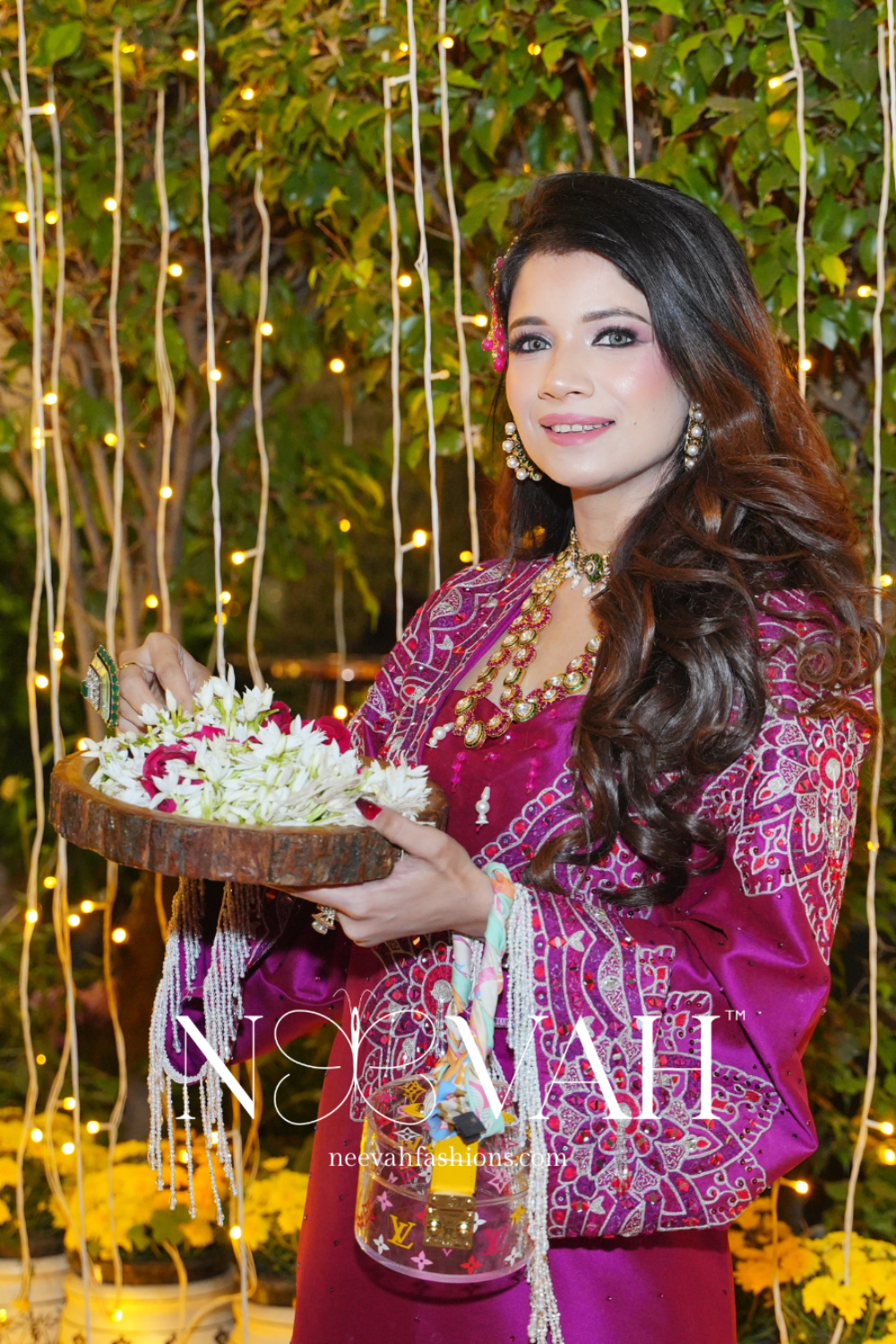 Silk kaaftaan embroidery