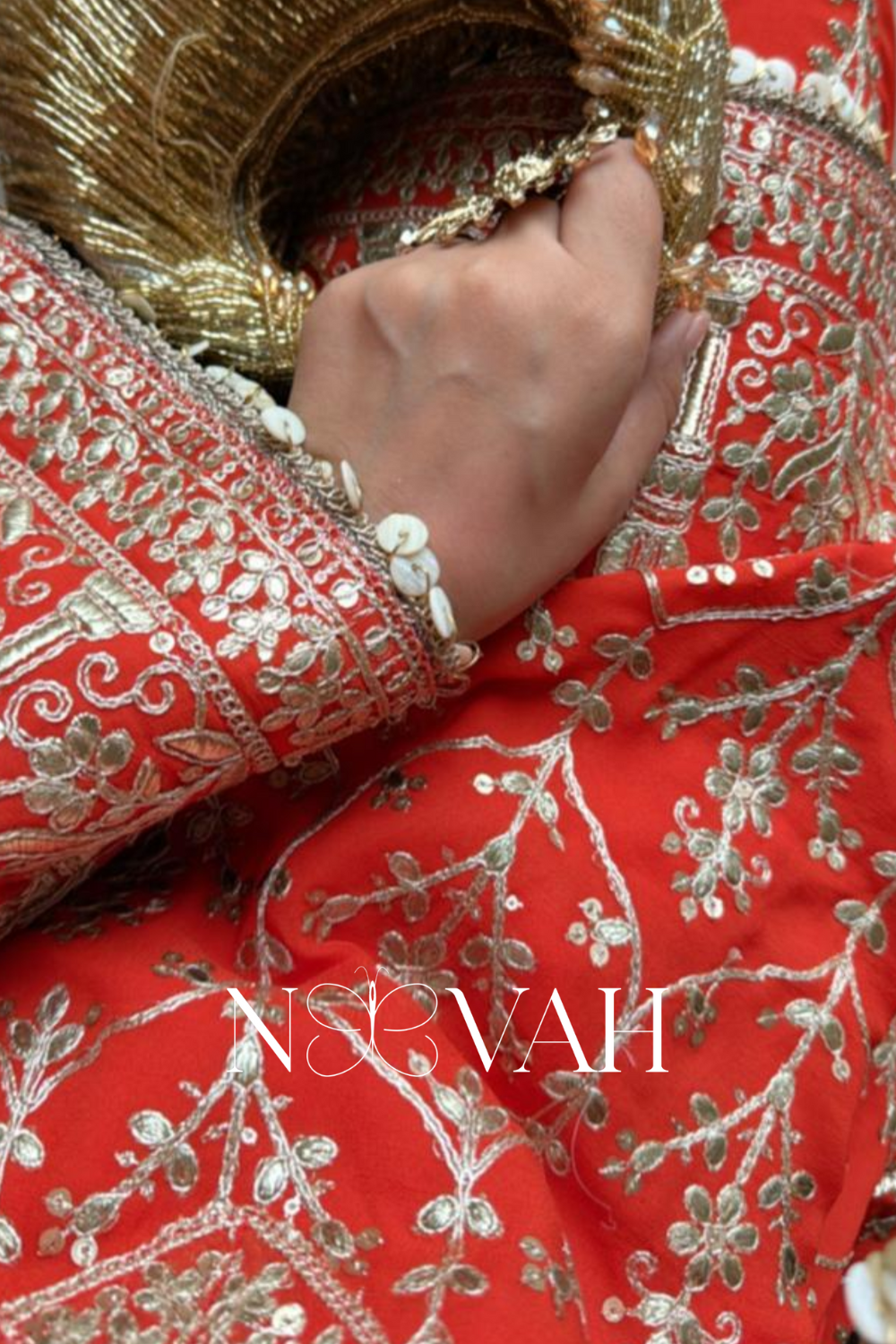 Zari and sequin cordset