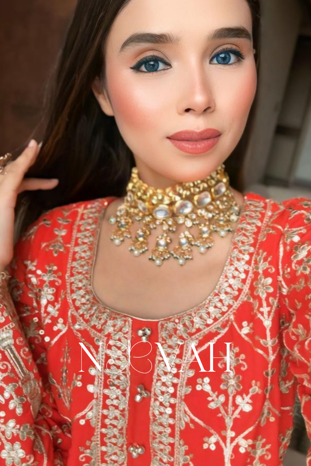 Zari and sequin cordset