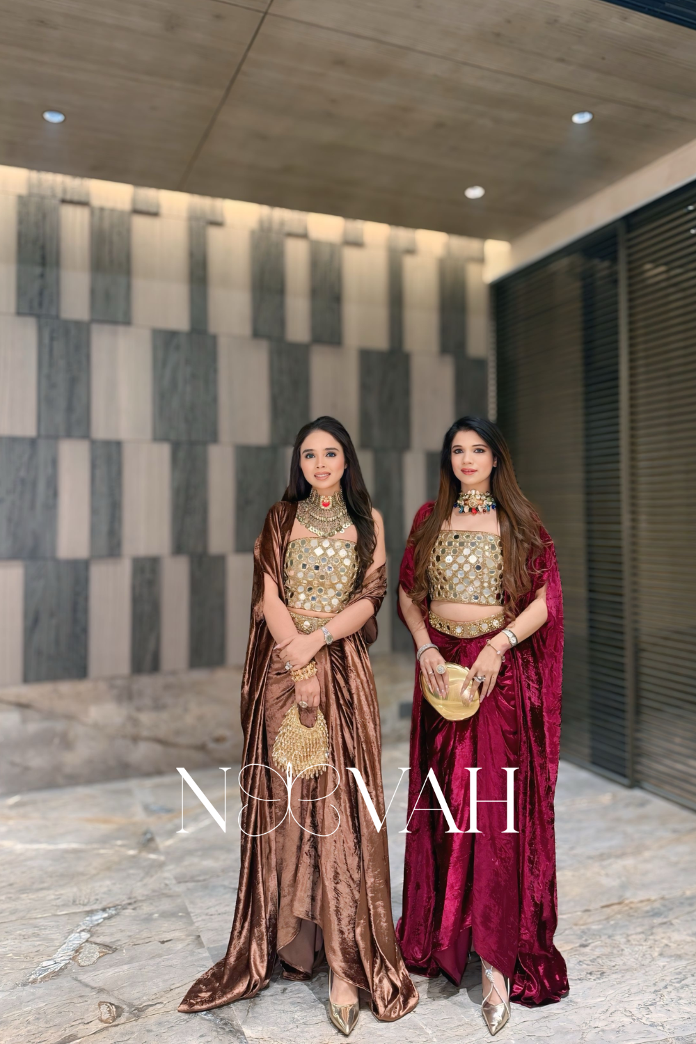 Pure velvet 3 pc cape drape and corset all glass work