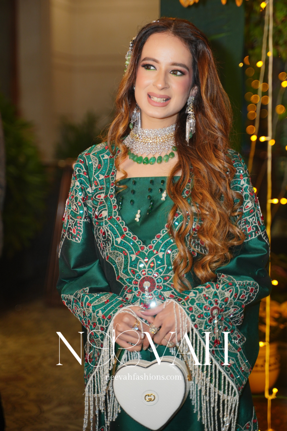 Silk kaaftaan embroidery