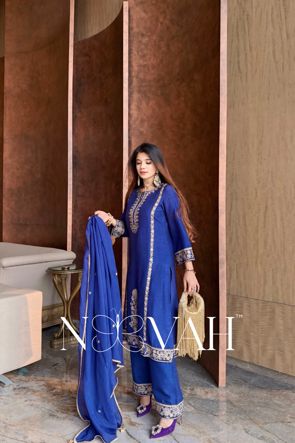 Pure 3 pc suit with dupatta all embriodered