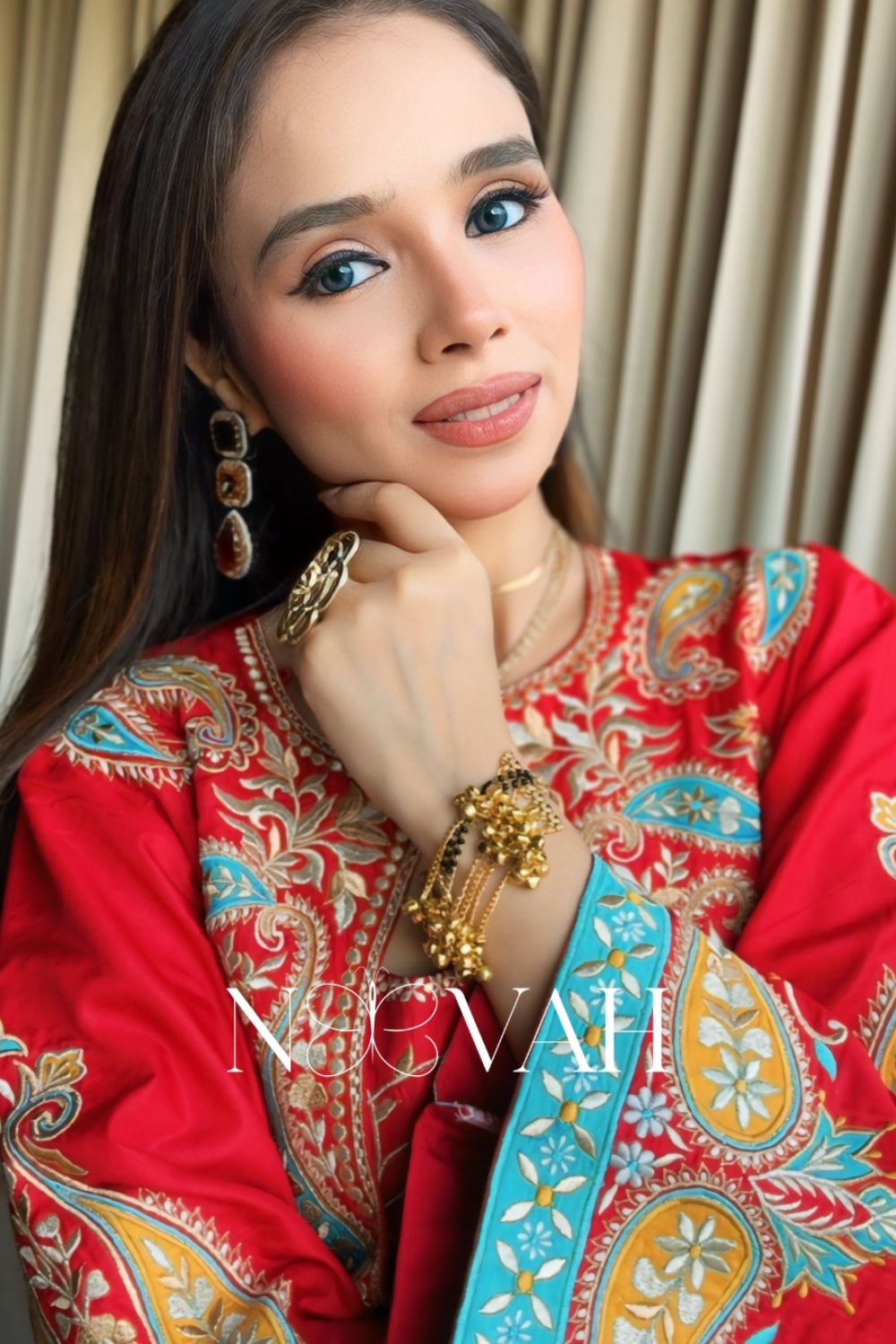 Pure silk 4 pc embriodery suit