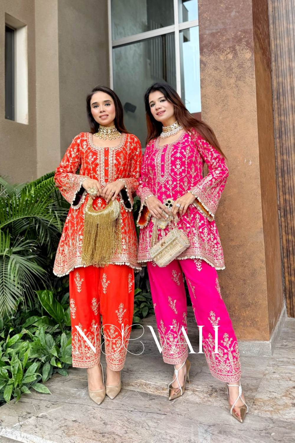 Zari and sequin cordset