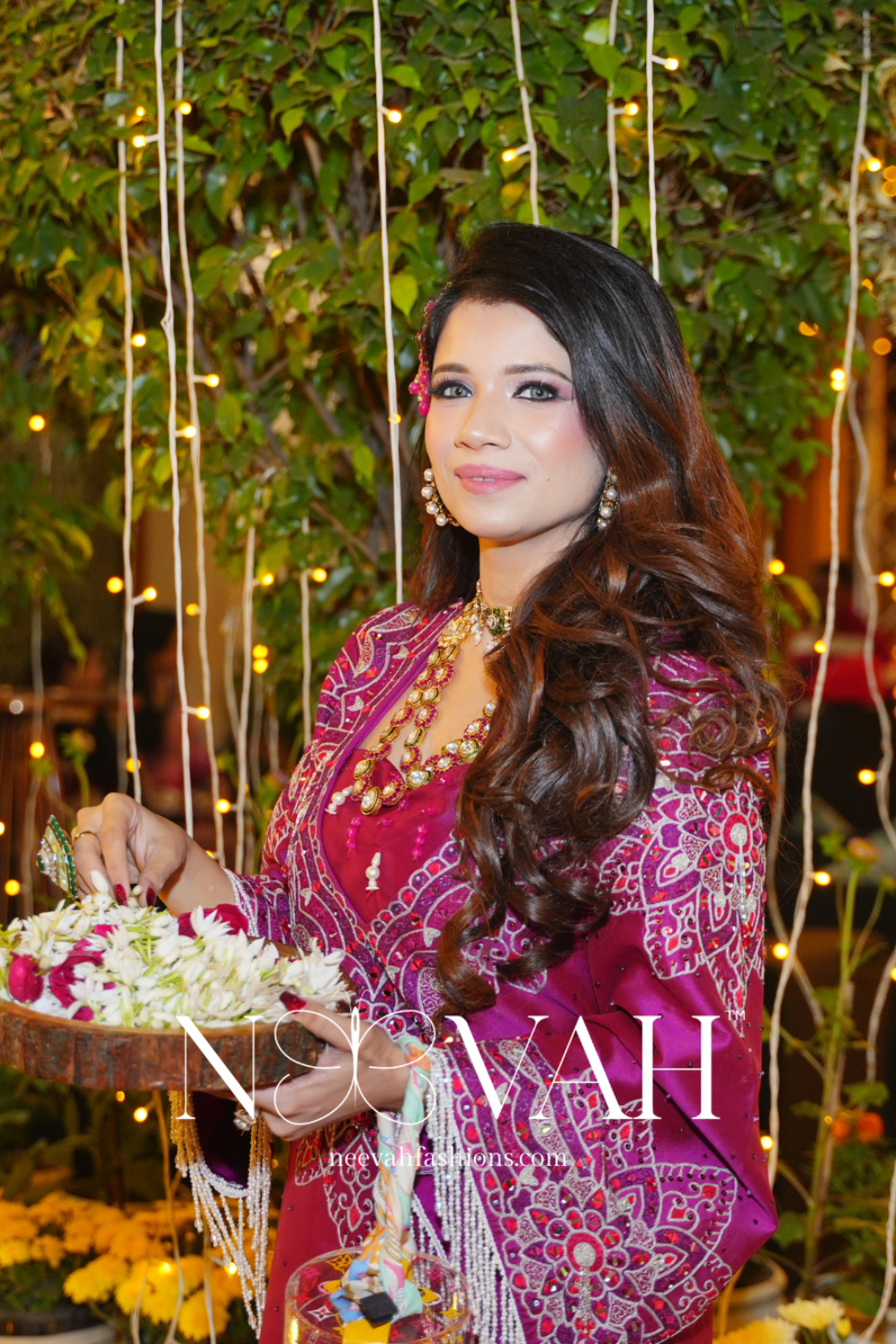 Silk kaaftaan embroidery