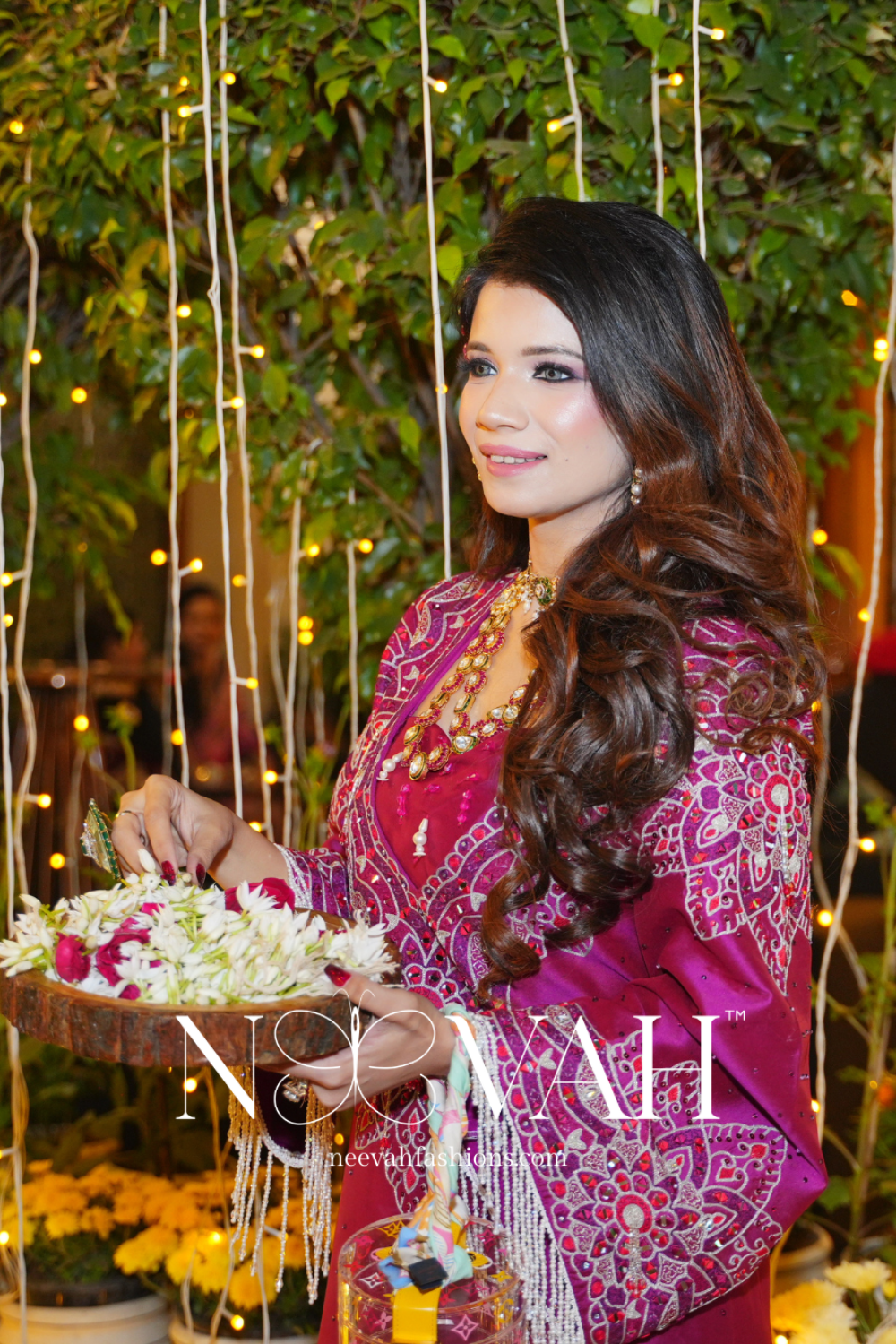 Silk kaaftaan embroidery