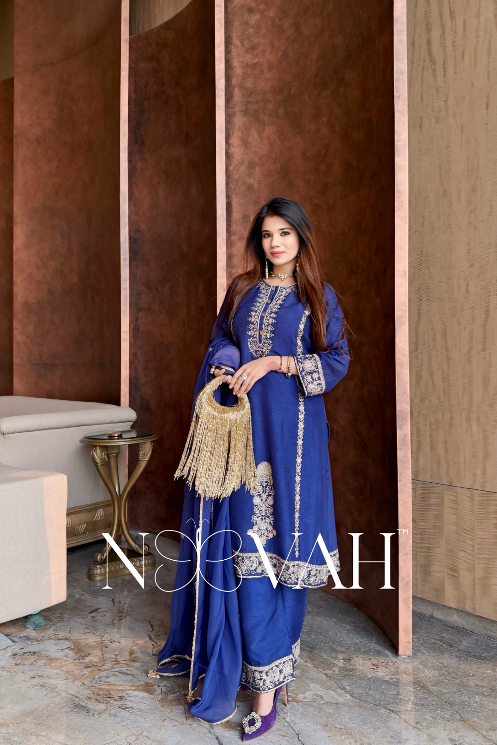 Pure 3 pc suit with dupatta all embriodered