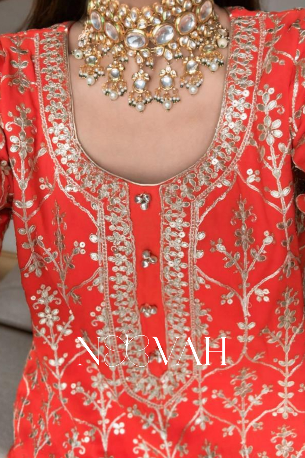 Zari and sequin cordset